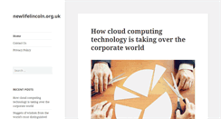 Desktop Screenshot of newlifelincoln.org.uk